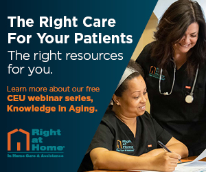 Right at Home - Learn more about our free CEU webinar series, Knowledge in Aging