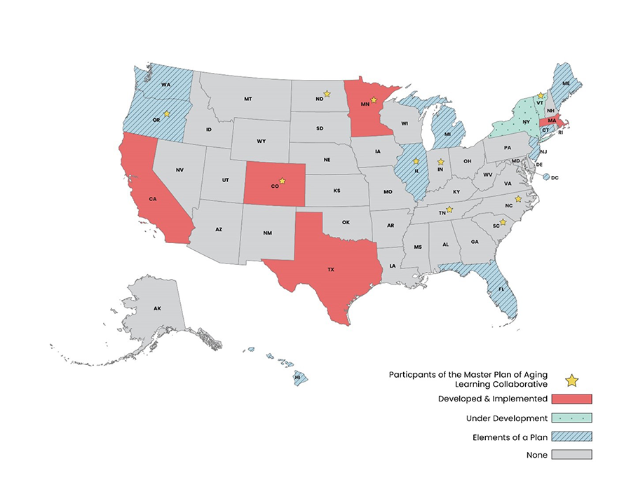 Map of United States showing states that do and don't have MPA activities