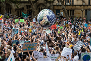 Climate-related street demonstration