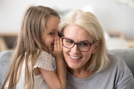 Granddaughter shares secret with grandmother