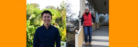 Photos of Dylan Chao (left) and Marcie Theirault (right)
