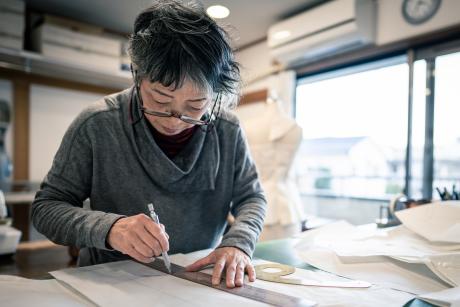 Older woman worker, a designer