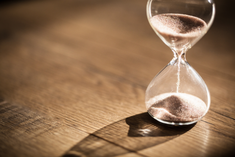 Time slipping through hourglass