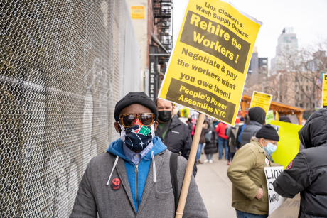 Striking for a living wage, NYC