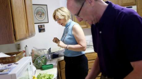 Making lunch as an Alzheimer's caregiver