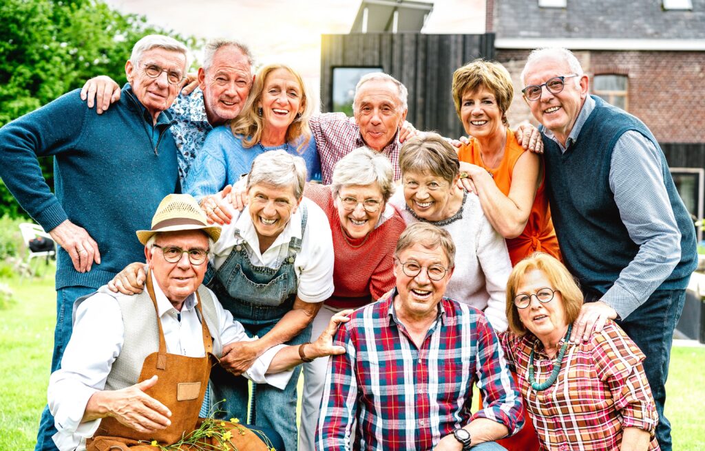 Group of older adults enjoying the outdoors